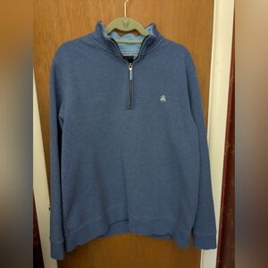 Brooks Brothers Men's Blue Zip-Up Sweater